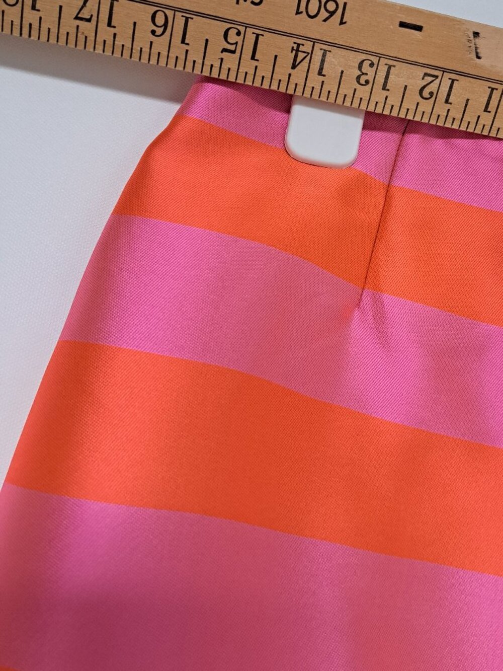 FUN DONCASTER HOT PINK & ORANGE STRIPED MINI SKIRT SMALL MED SEE PICTURES - Picture 3 of 7